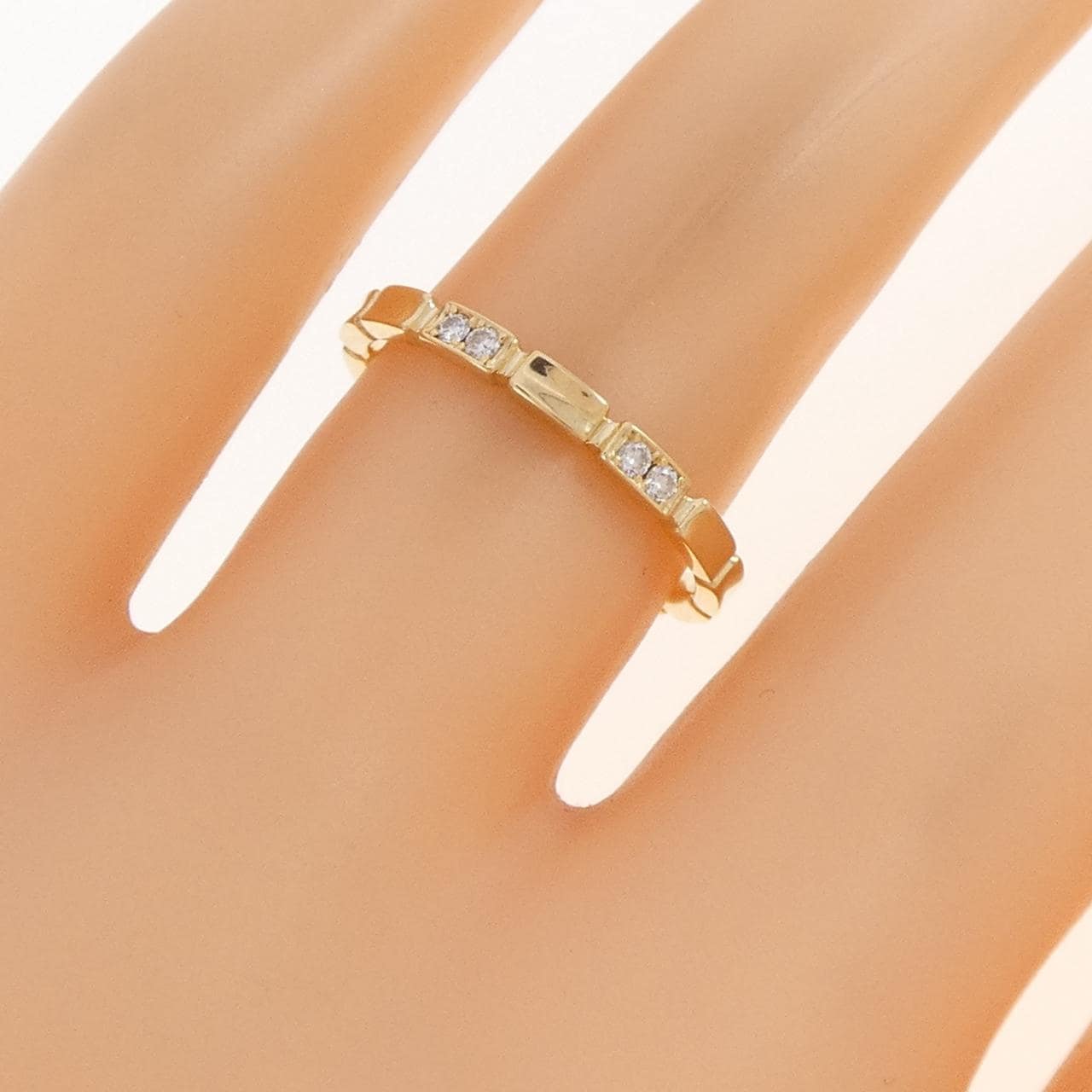 K18YG ダイヤモンド リング 0.04CT