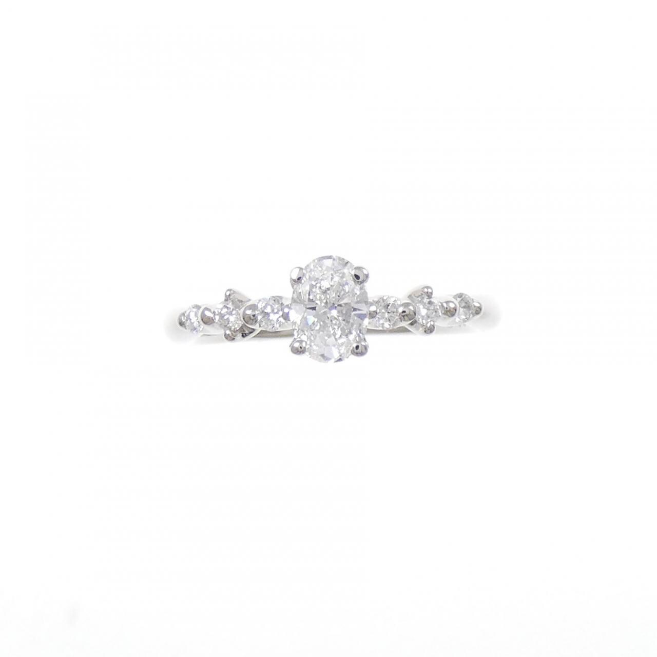 PT900 ダイヤモンド リング 0.373CT E SI1 オーバルカット
