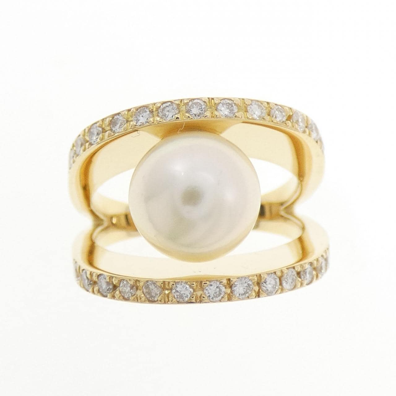 K18YG アコヤパール リング 9mm