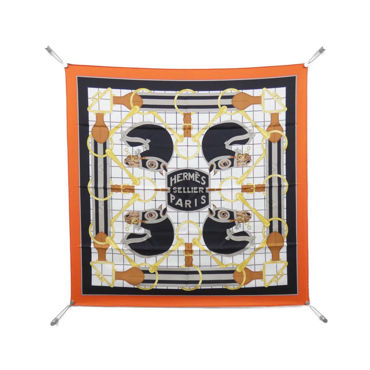 エルメス HERMES SELLIER PARIS カレ スカーフ