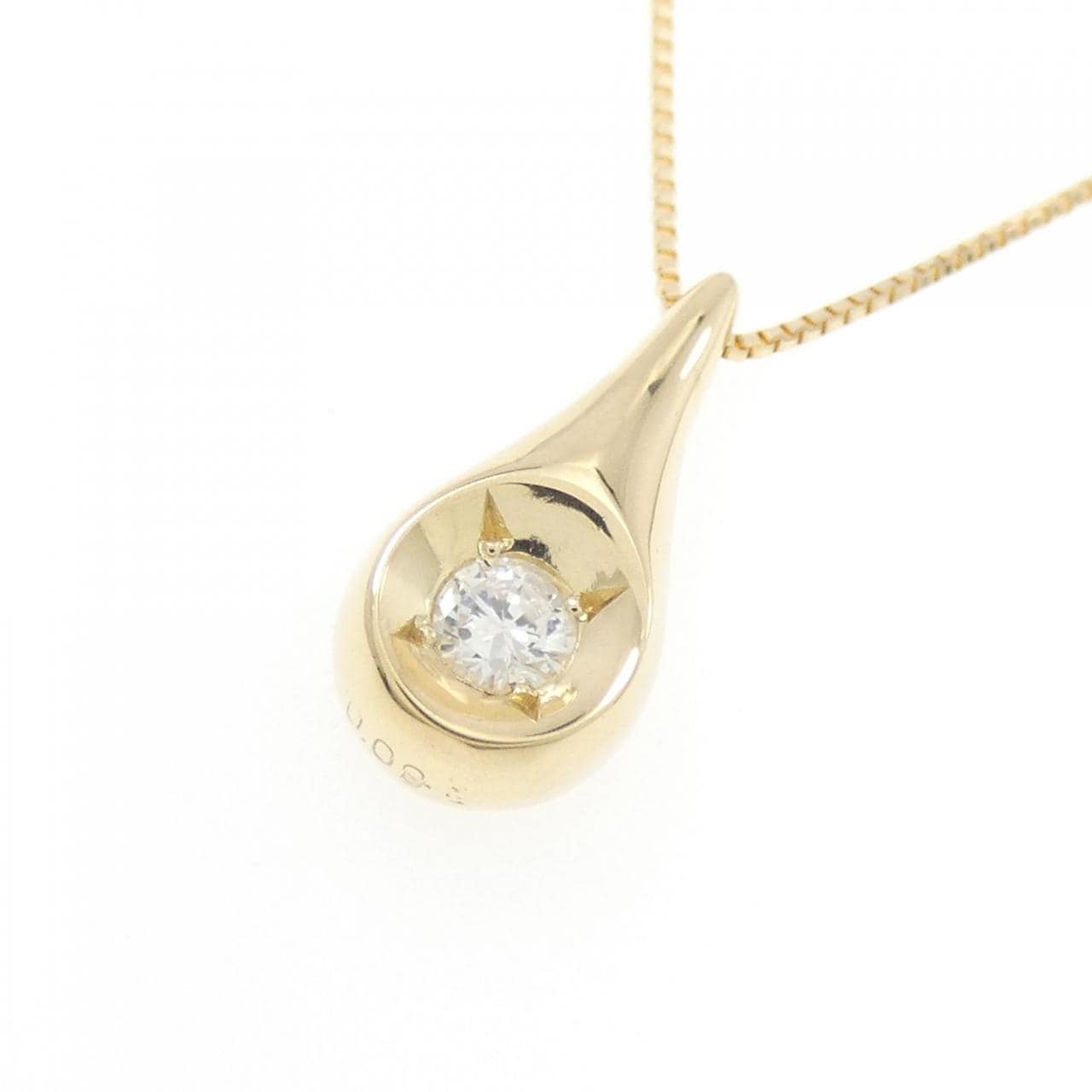 K18YG ダイヤモンド ネックレス 0.09CT