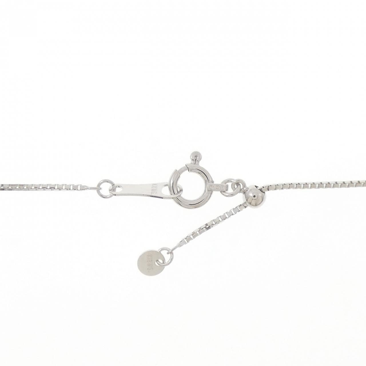 K18WG パヴェ ダイヤモンド ネックレス 1.60CT