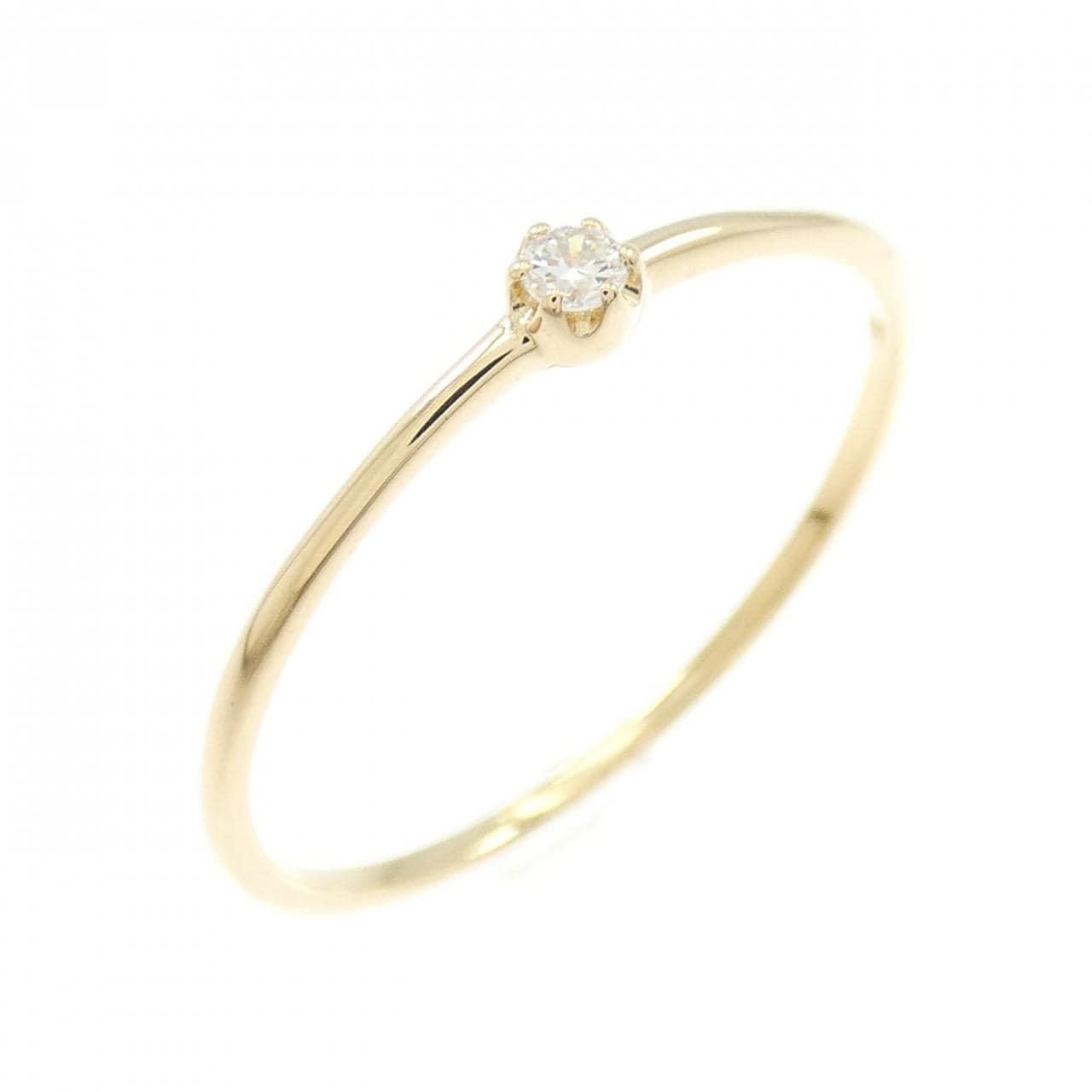 【リメイク】K18YG ダイヤモンド リング 0.03CT