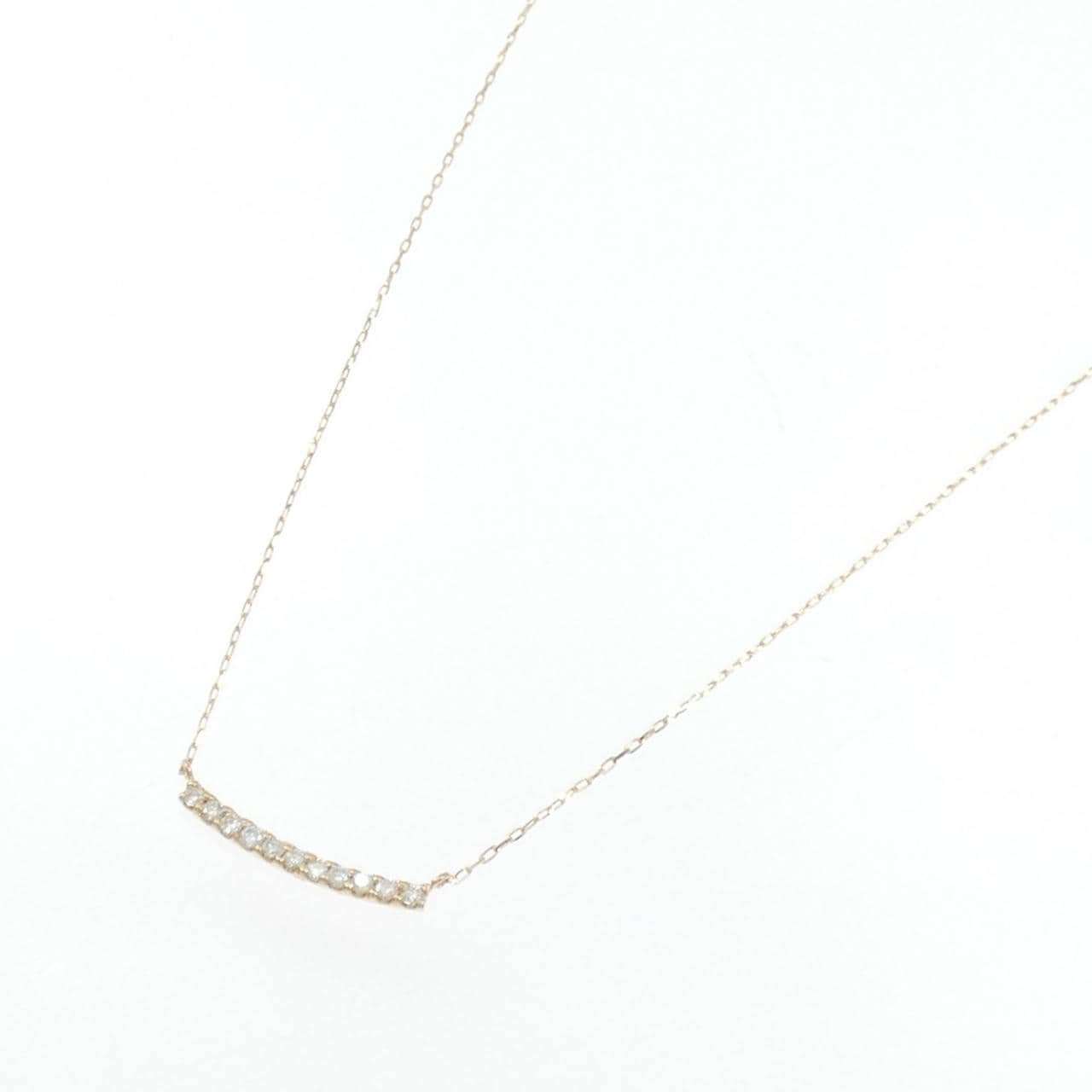 【リメイク】K18YG ダイヤモンド ネックレス 0.10CT