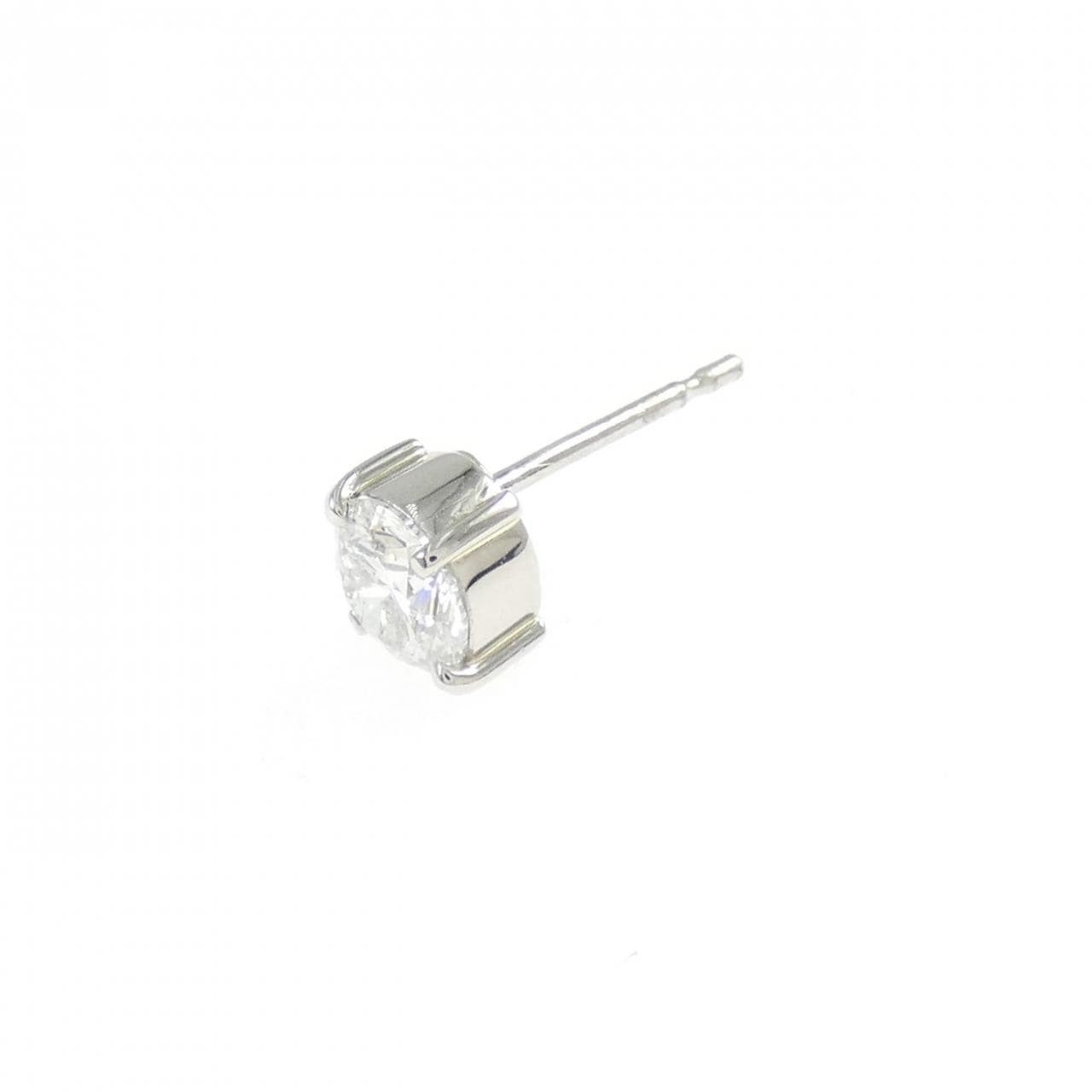 PT900 ダイヤモンド ピアス 0.568CT E SI2 VG 片耳