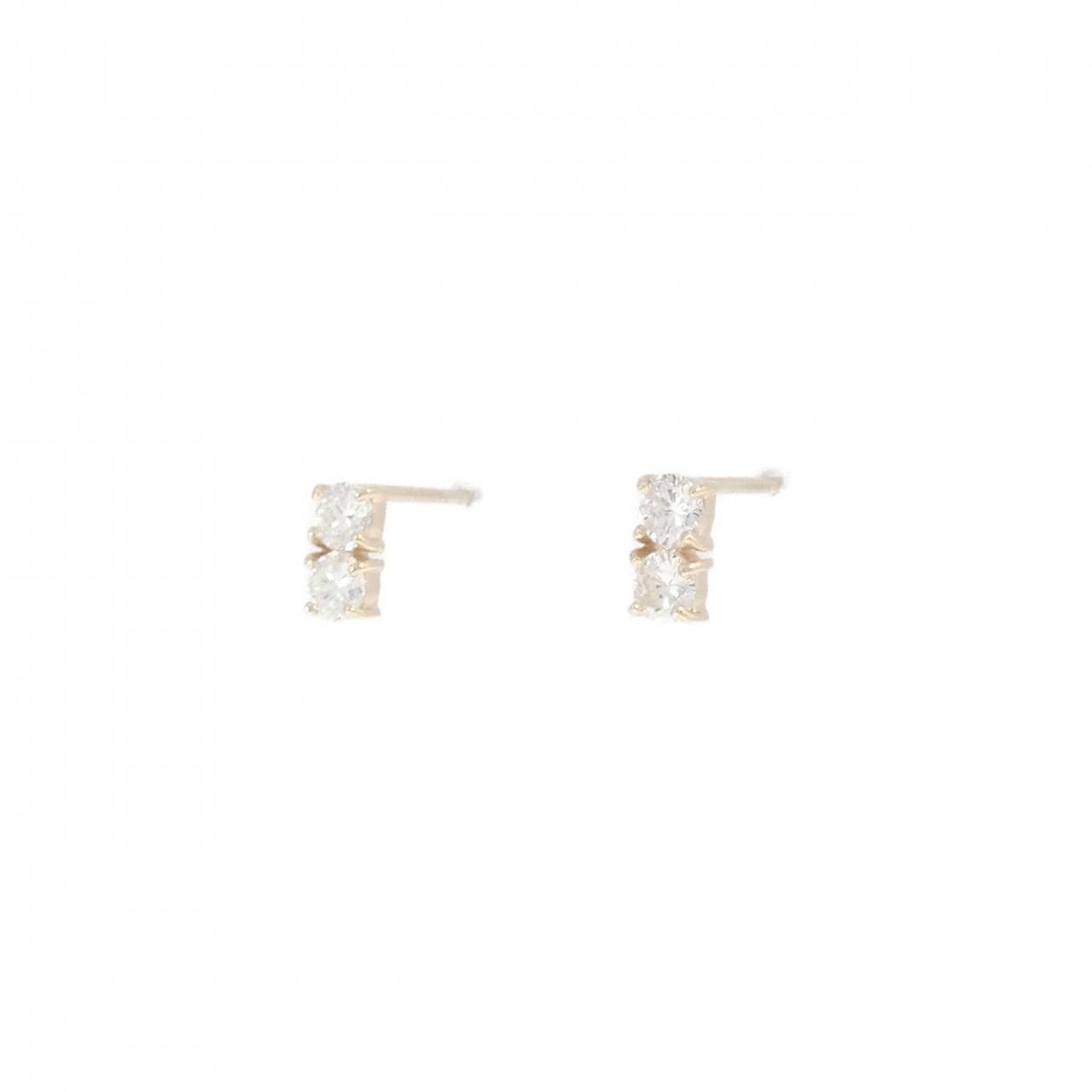 【リメイク】K10YG ダイヤモンド ピアス 0.30CT