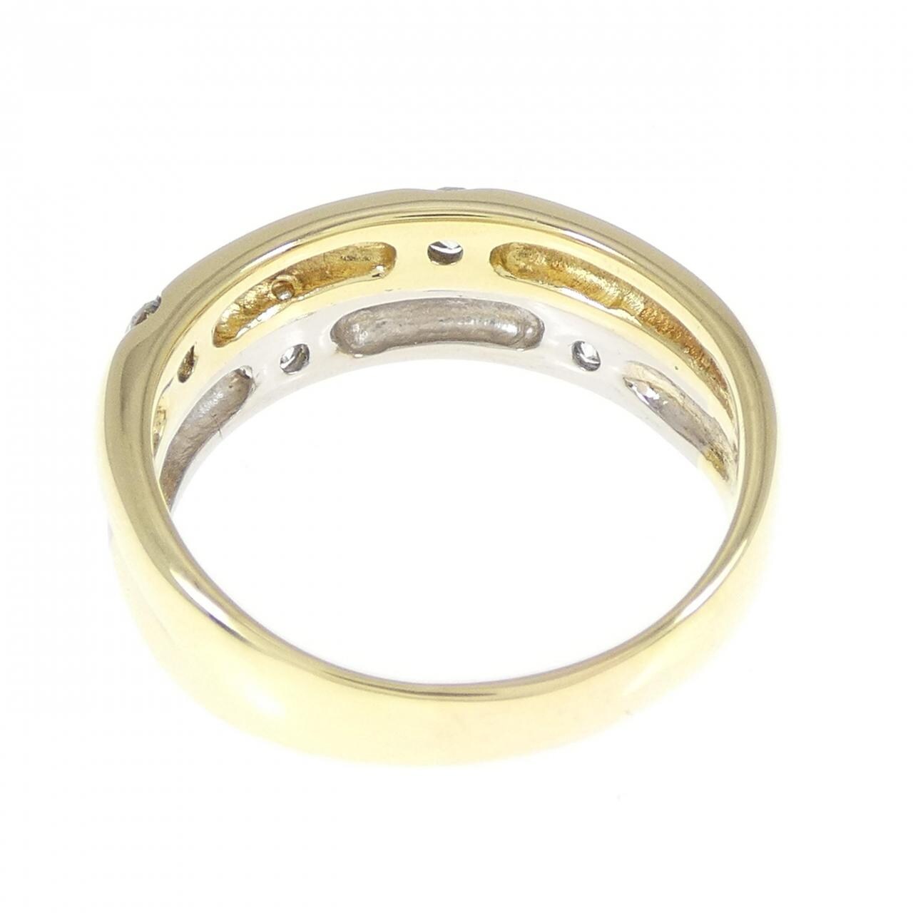 K18YG/PT鑽石0.20CT
