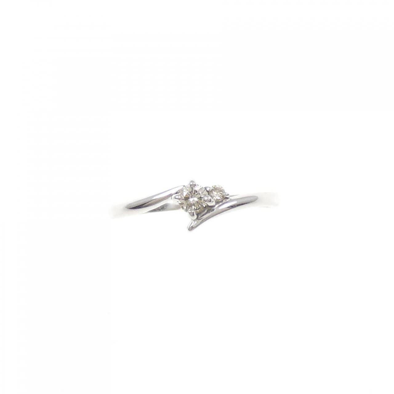 K18WG ダイヤモンド リング 0.09CT