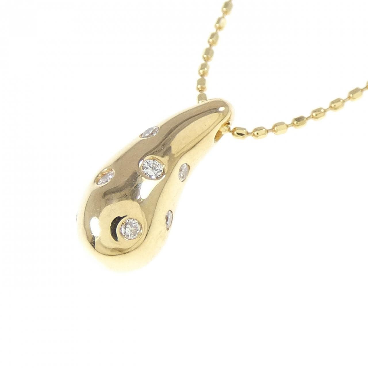 K18YG ダイヤモンド ネックレス 0.07CT