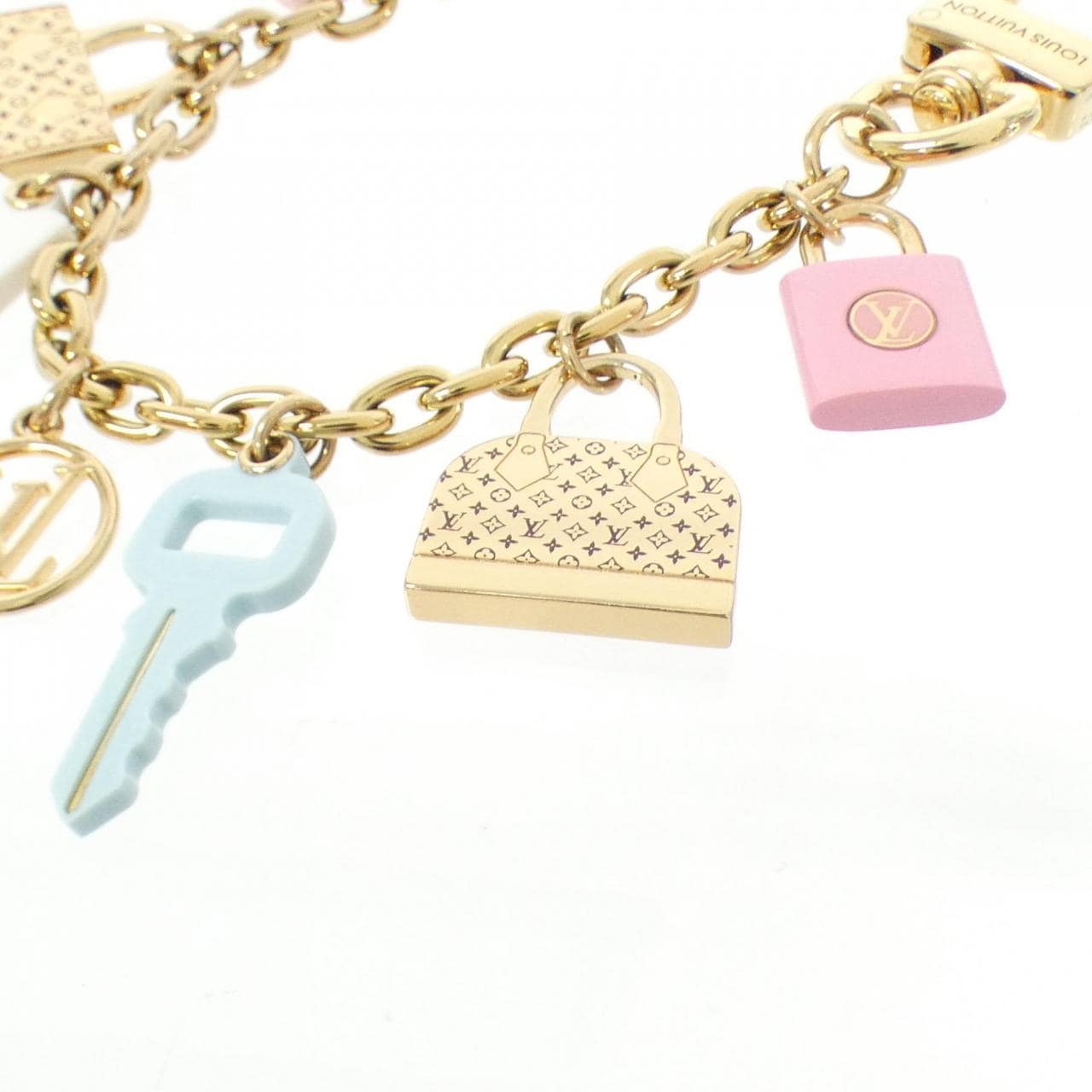 LOUIS VUITTON Back Charm Chain Iconix M01372 Qeelin