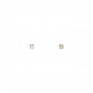 PT900 ソリティア ダイヤモンド ピアス 0.10CT