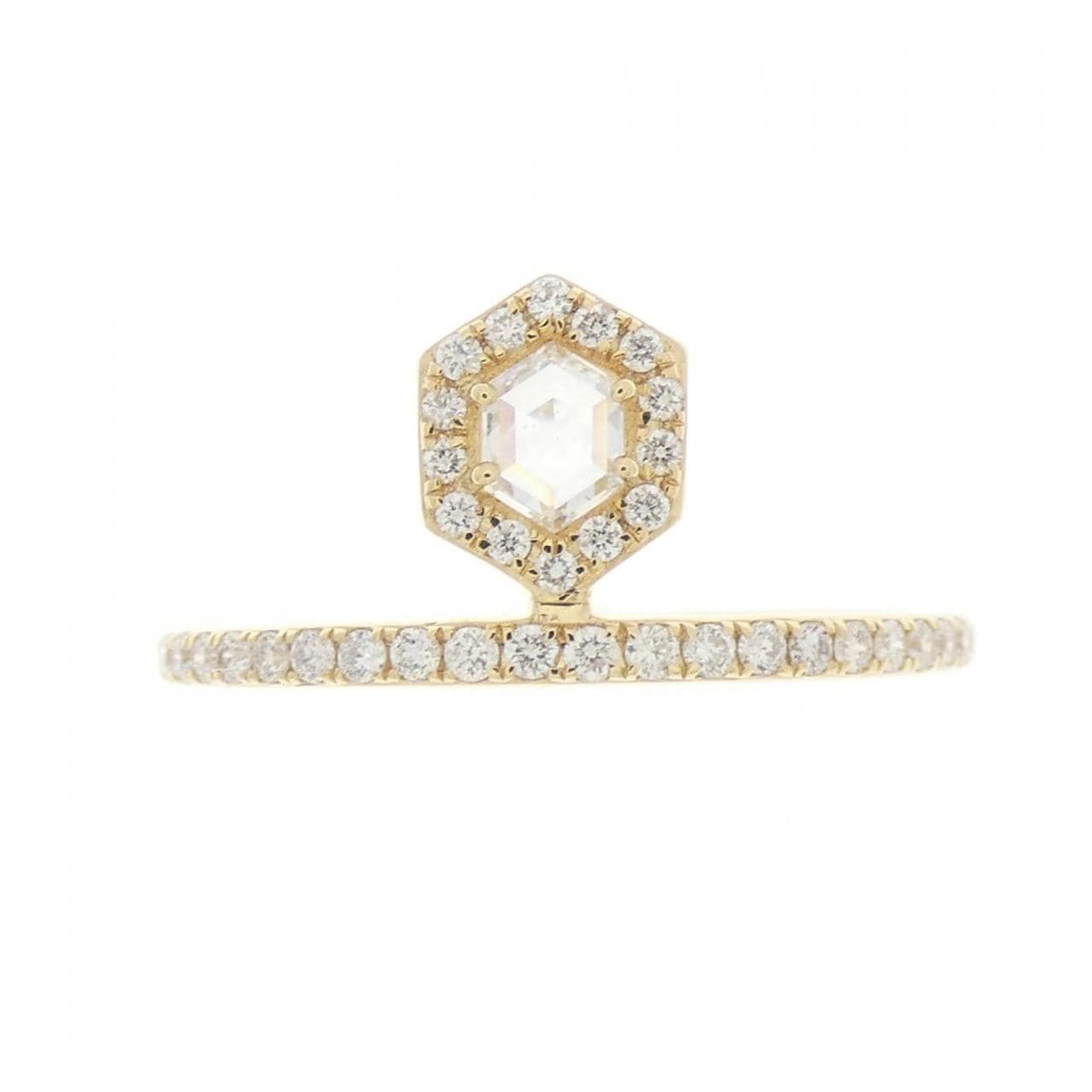【新品】K18YG ダイヤモンド リング 0.18CT