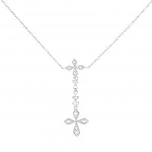K18WG ダイヤモンド ネックレス 0.21CT