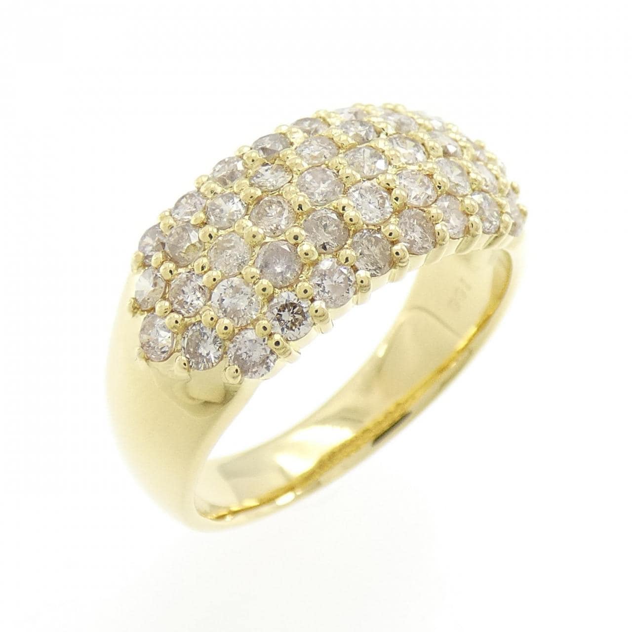 K18YG パヴェ ダイヤモンド リング 1.00CT