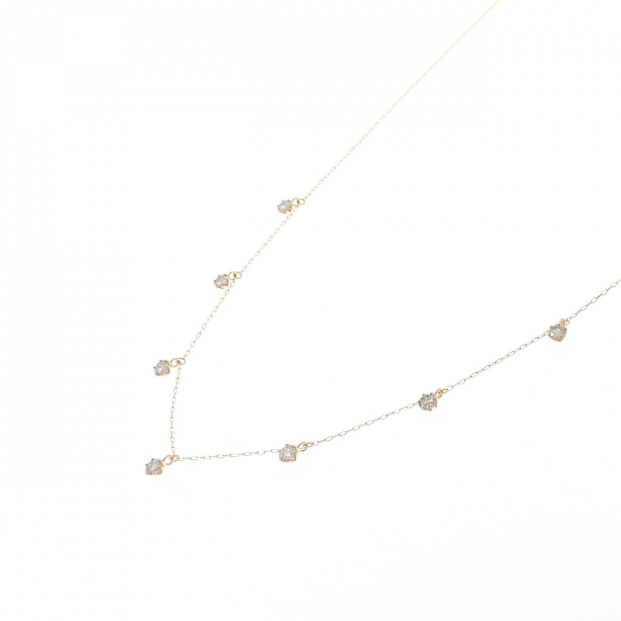 【新品】K18YG ダイヤモンド ネックレス 0.50CT