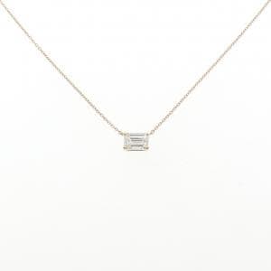 【リメイク】K18YG ダイヤモンド ネックレス 1.036CT J VS1 エメラルドカット