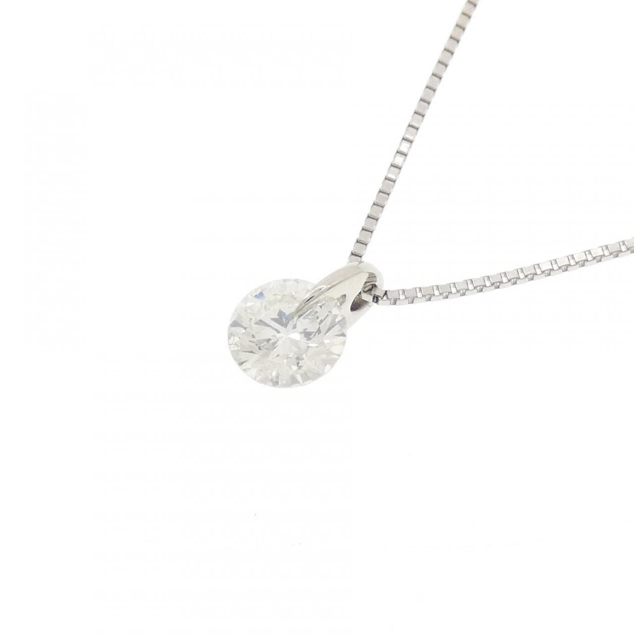 PT900/PT850 ソリティア ダイヤモンド ネックレス 0.620CT