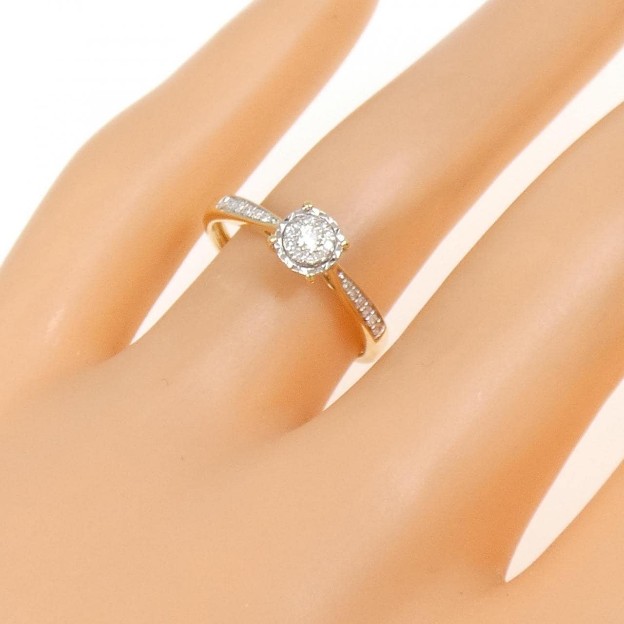 750YG/750WG钻石戒指 0.03CT