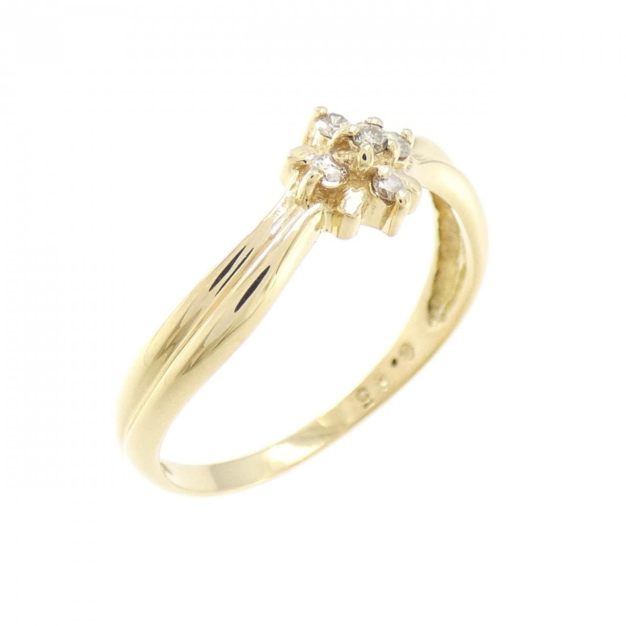 K18YG ダイヤモンド リング 0.05CT