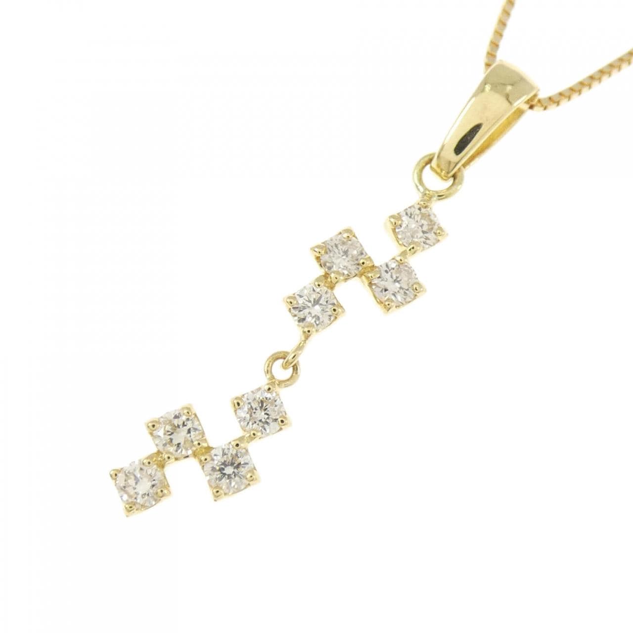 K18YG ダイヤモンド ネックレス 0.10CT