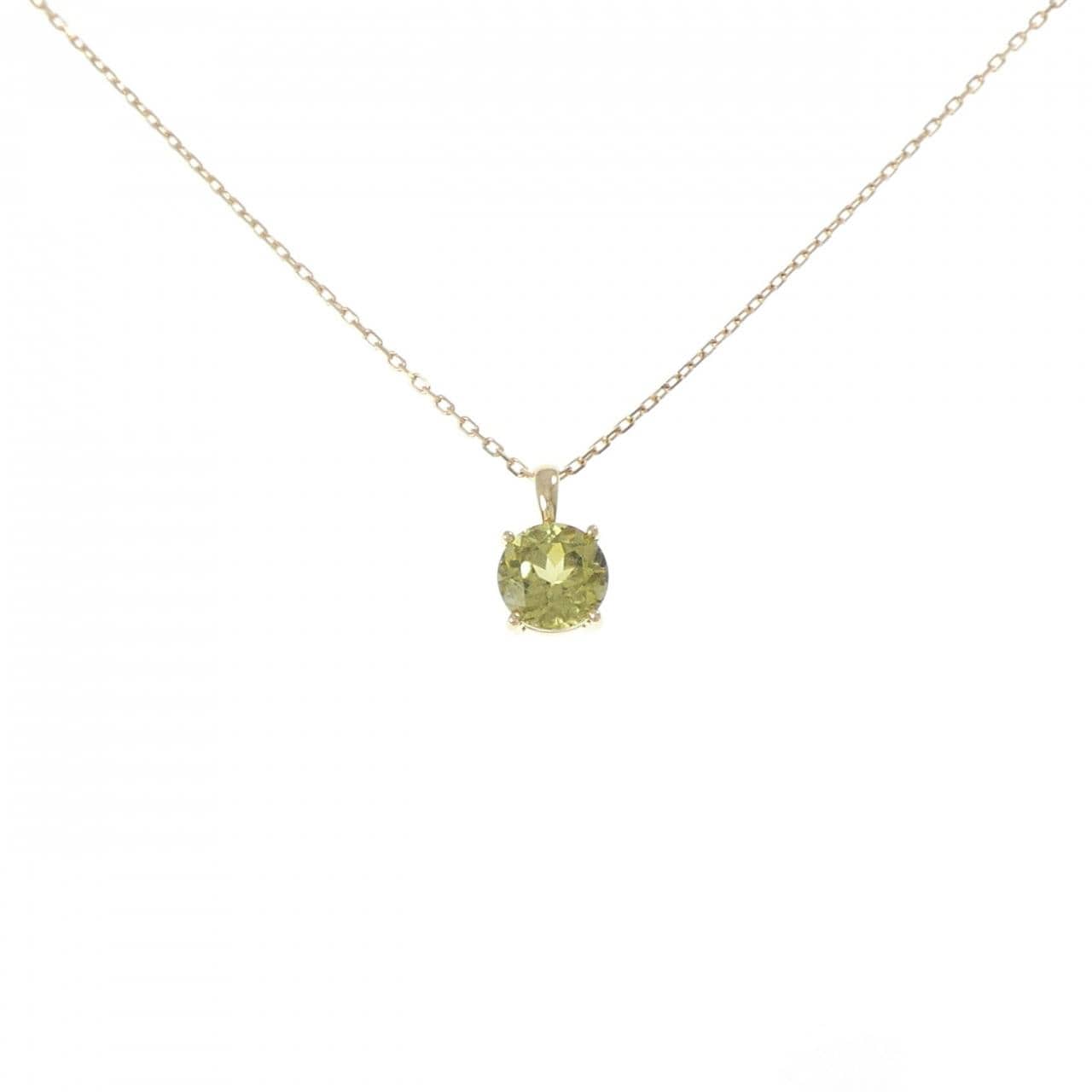 ジーエスティービー グリーンガーネット ネックレス 1.00CT