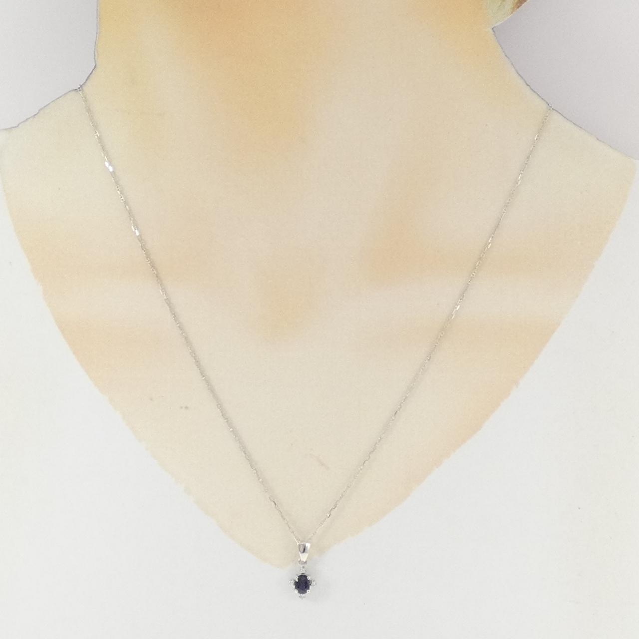 750WG サファイヤ ネックレス