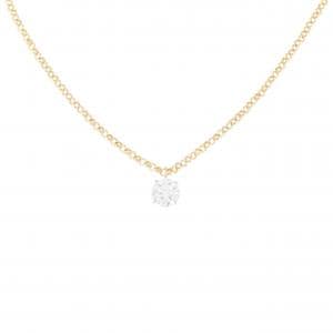K18YG ダイヤモンド ネックレス 0.416CT D VS2 3EXT H&C
