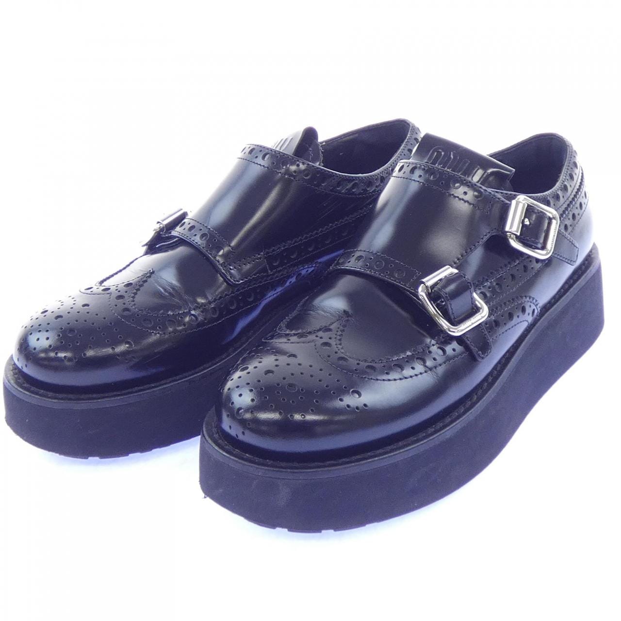 ミュウミュウ MIU MIU ウイングチップ シューズ