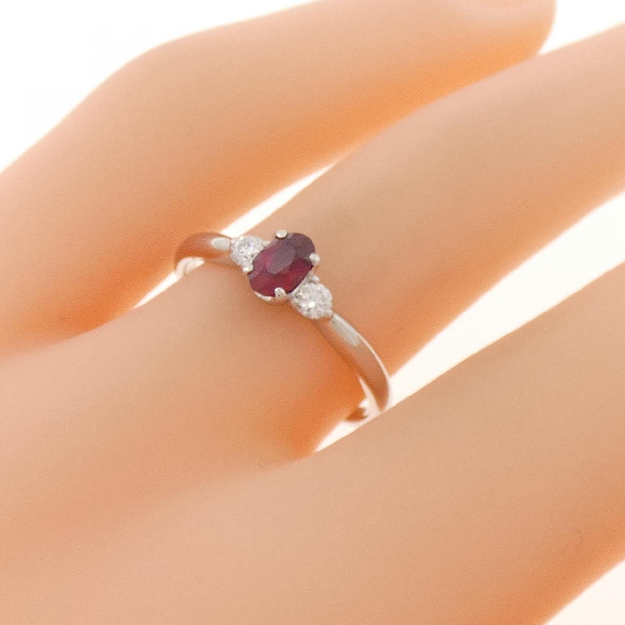 PT900 ルビー リング 0.34CT