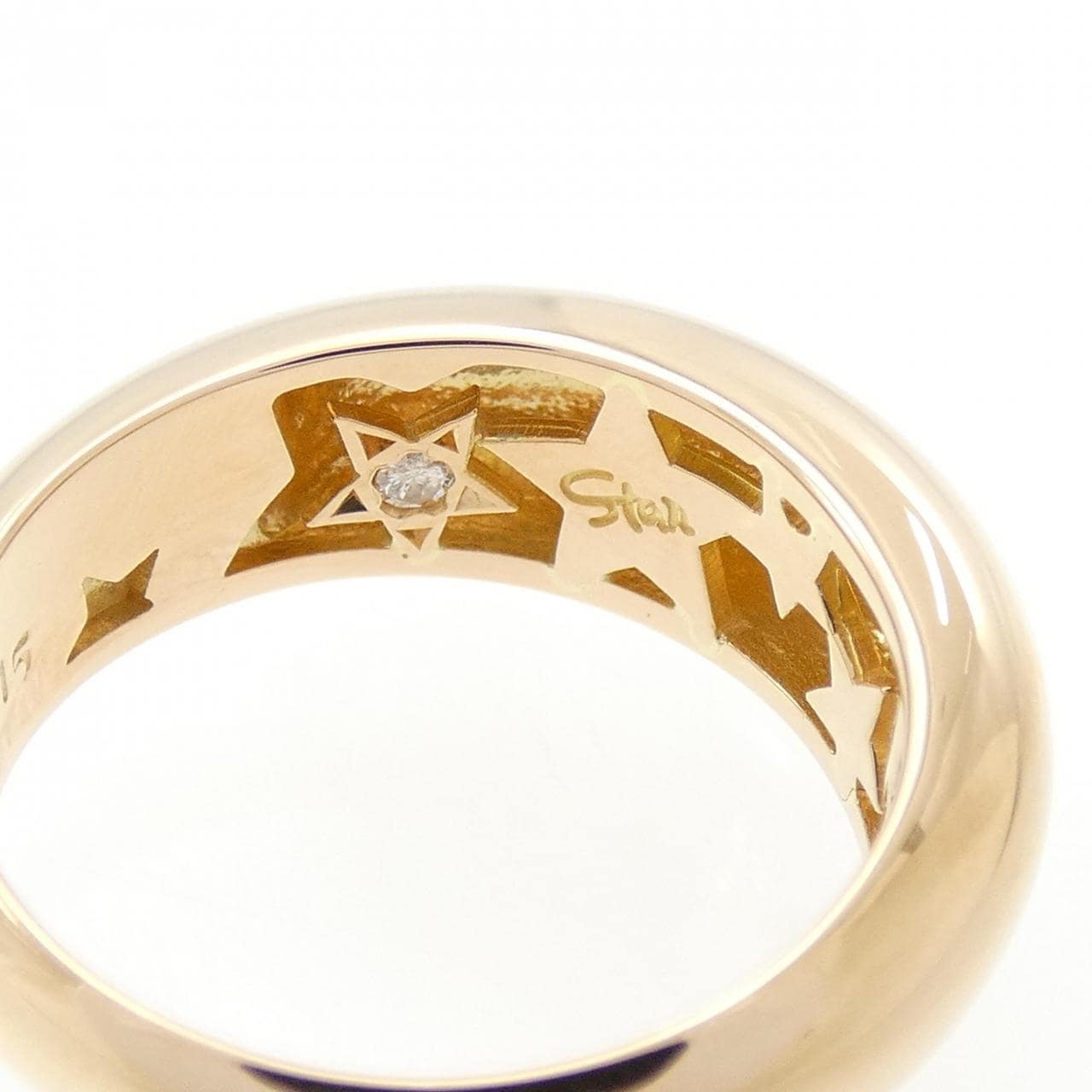 スタージュエリー K18PG リング 0.015CT