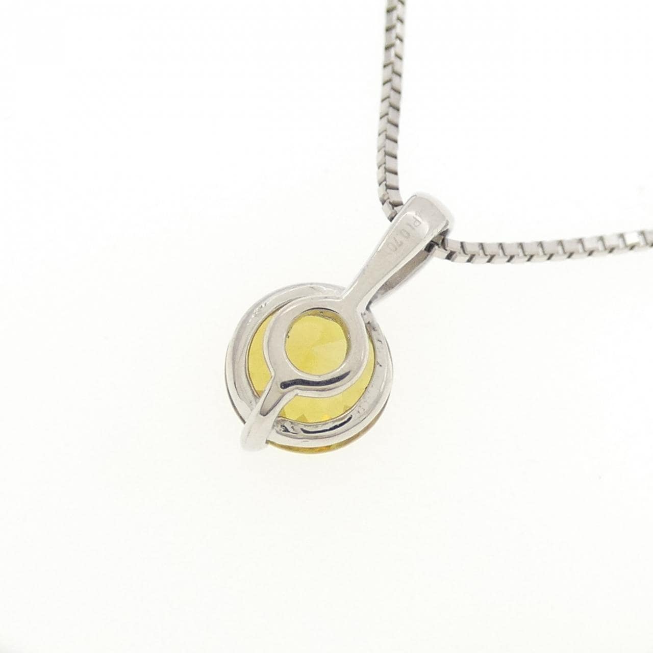 純PT/PT850 スフェーン ネックレス 0.70CT