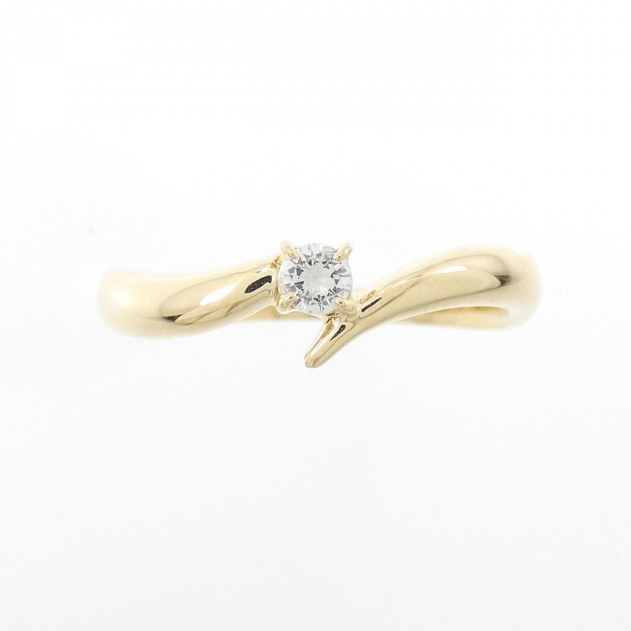 K18YG ダイヤモンド リング 0.07CT
