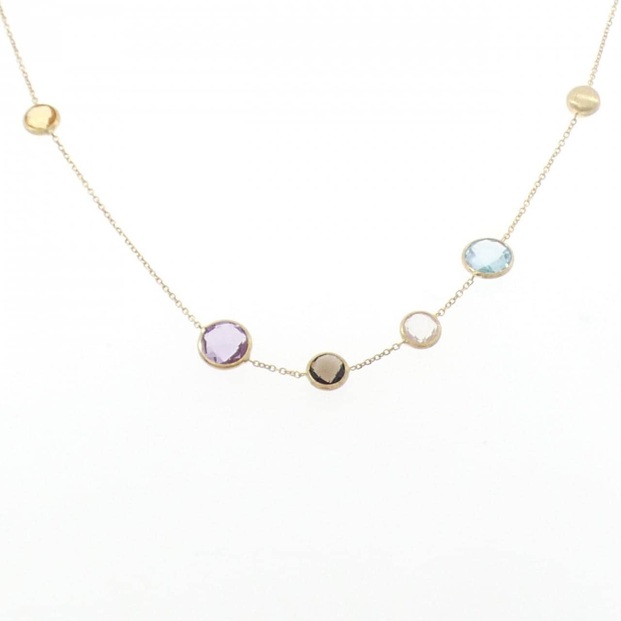 750YG カラーストーン ネックレス