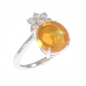 K18WG オパール リング 2.73CT