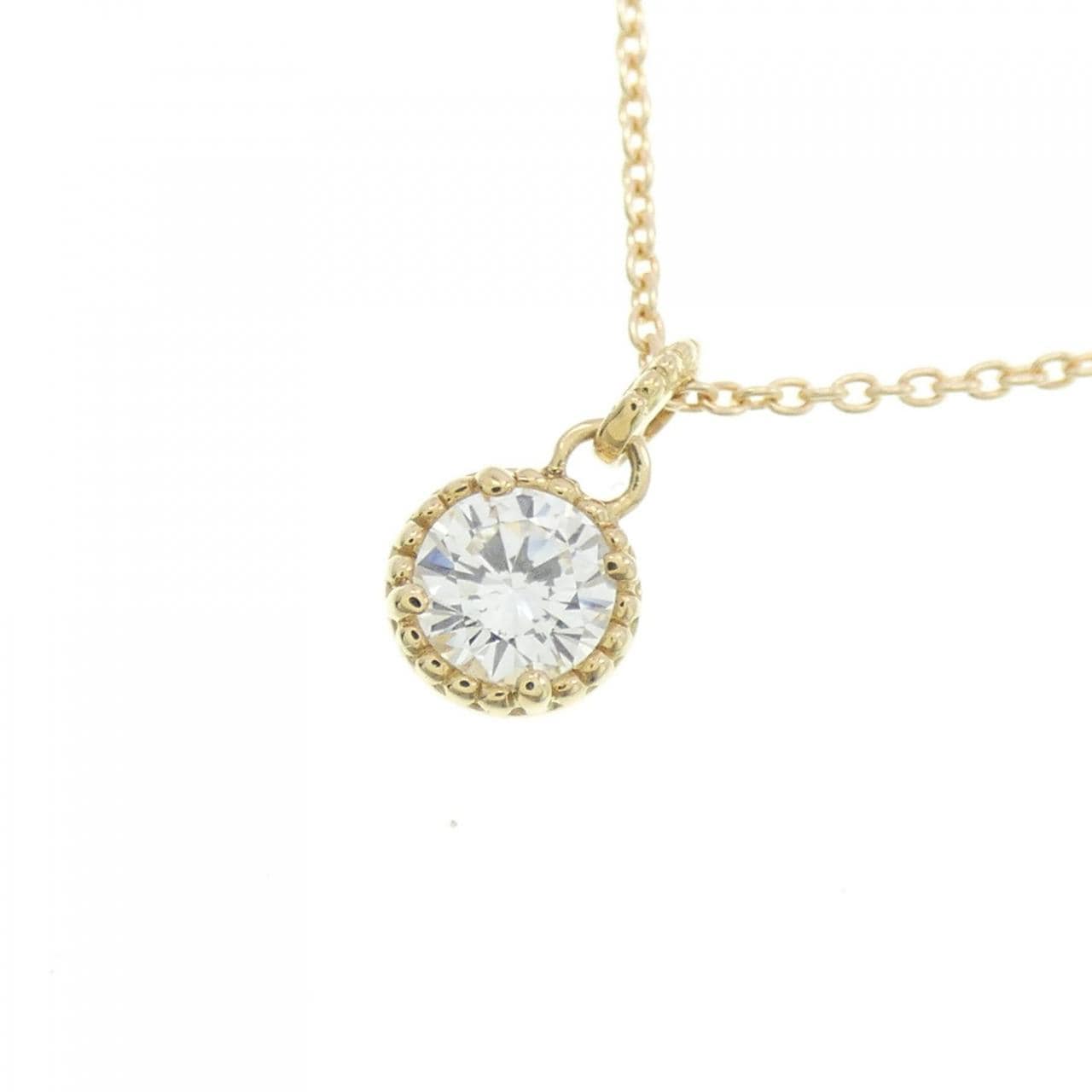 [Remake] K18YG Diamond Necklace 0.212CT G VS1 Good