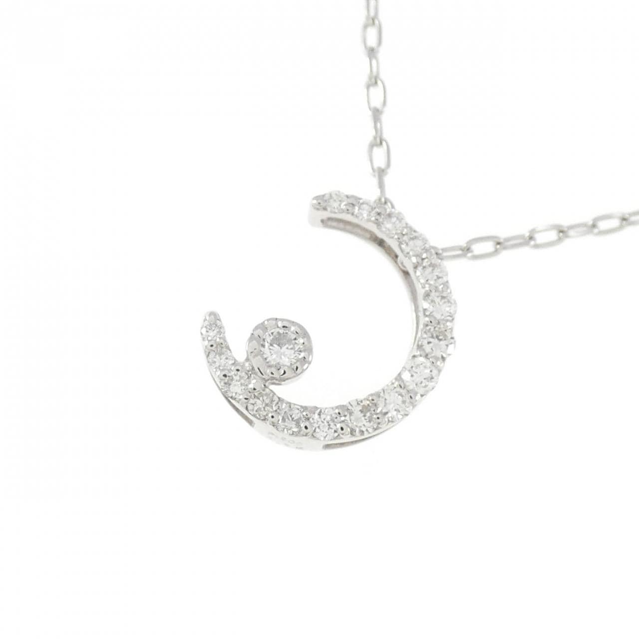 PT Moon Diamond Necklace 0.15CT