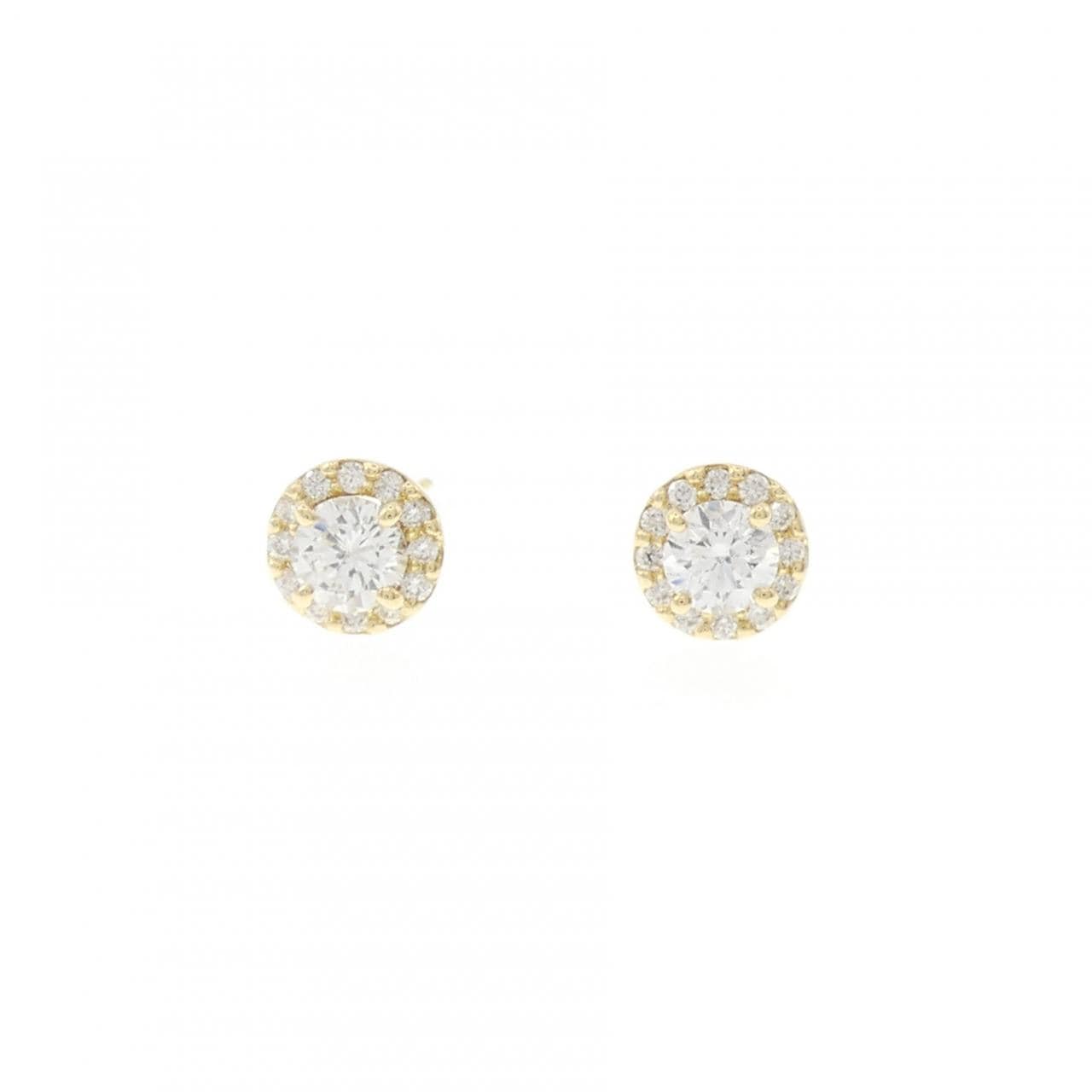 【リメイク】K18YG/ST ダイヤモンド ピアス 0.205CT 0.205CT G SI2 EXT-VG