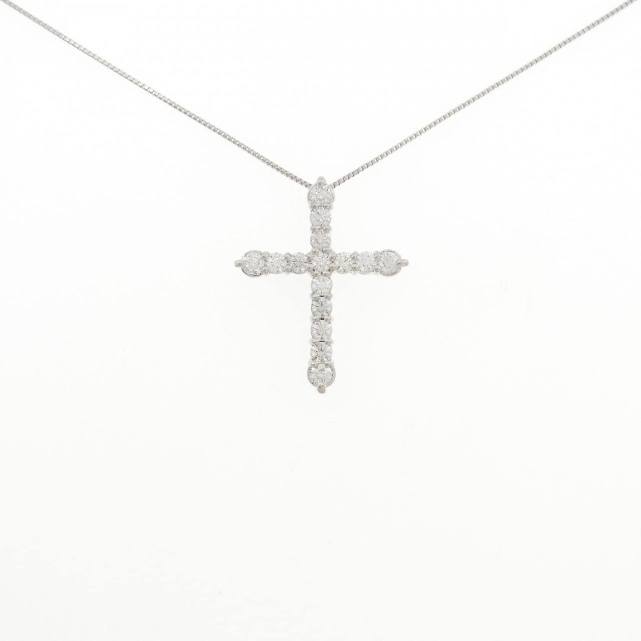 PT/PT850 クロス ダイヤモンド ネックレス 1.00CT