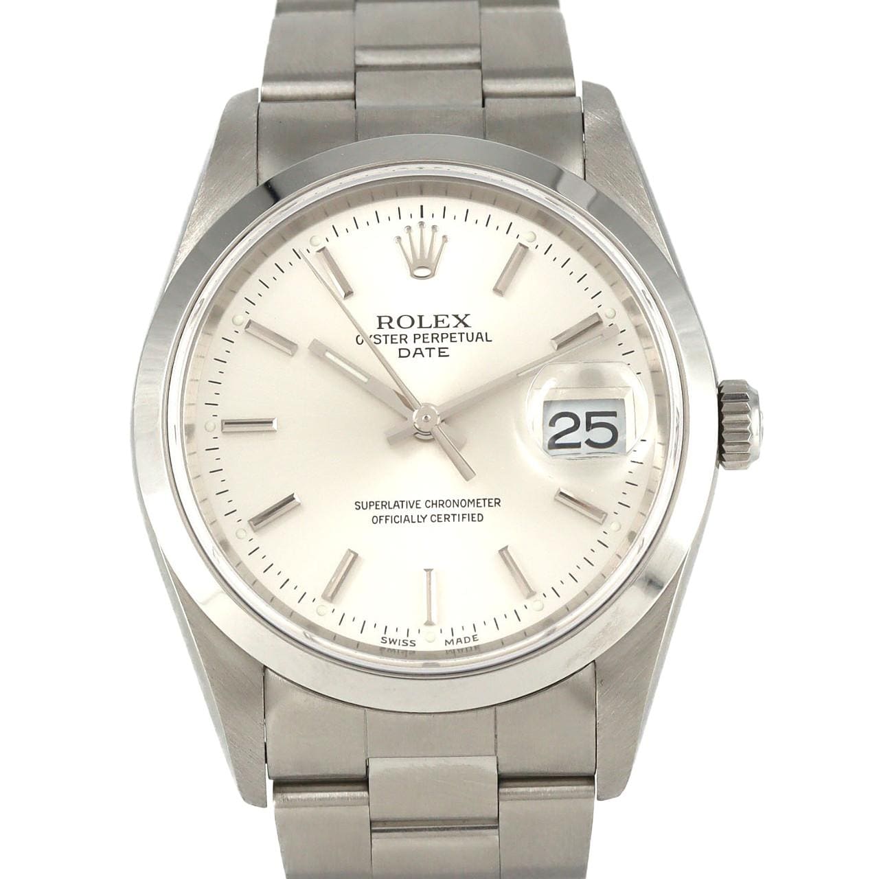 ロレックス オイスターパーペチュアルデイト 15200 SS 自動巻 D番