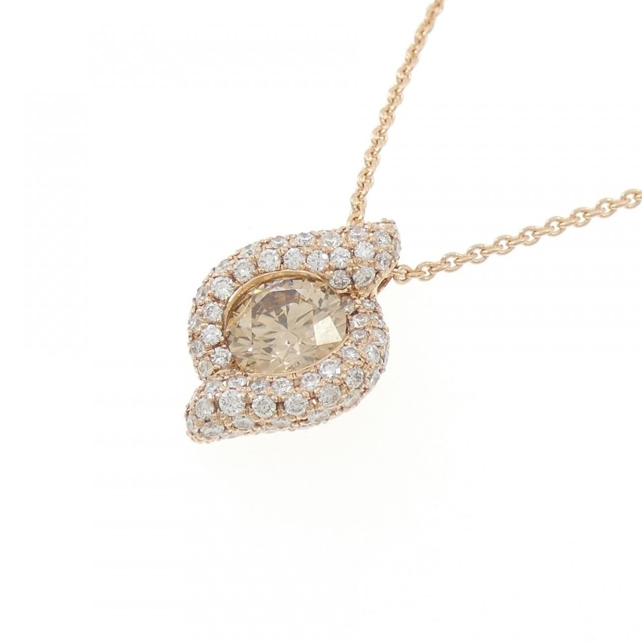 K18PG ダイヤモンド ネックレス 1.195CT