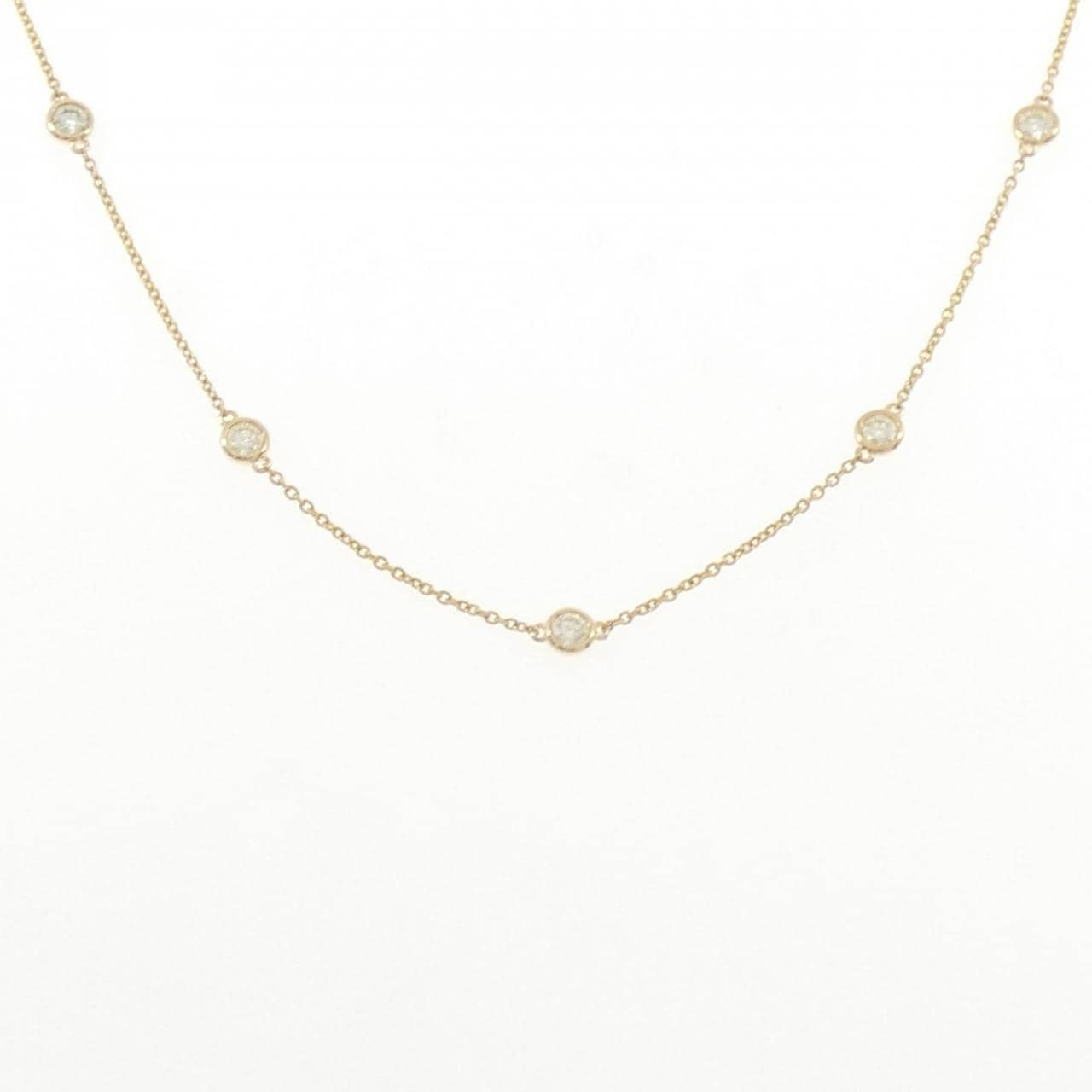 750YG ダイヤモンド ネックレス 1.06CT