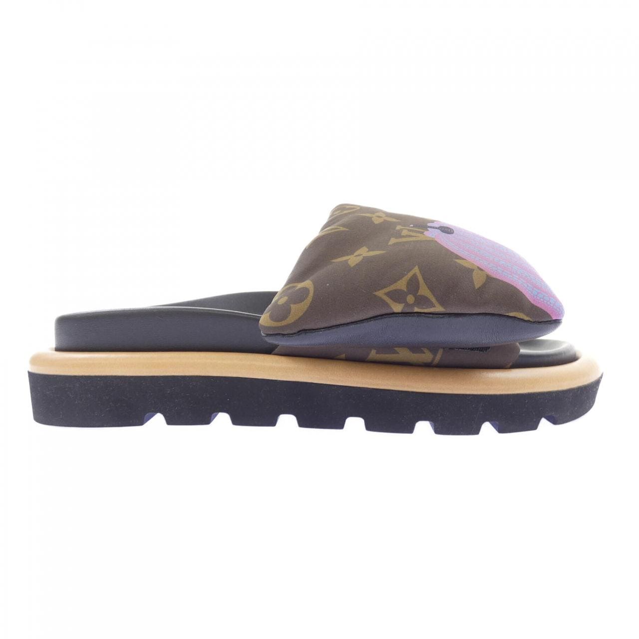 ルイヴィトン LOUIS VUITTON 草間彌生 パンプキン LV×YKプールピロー･ライン ミュール サンダル