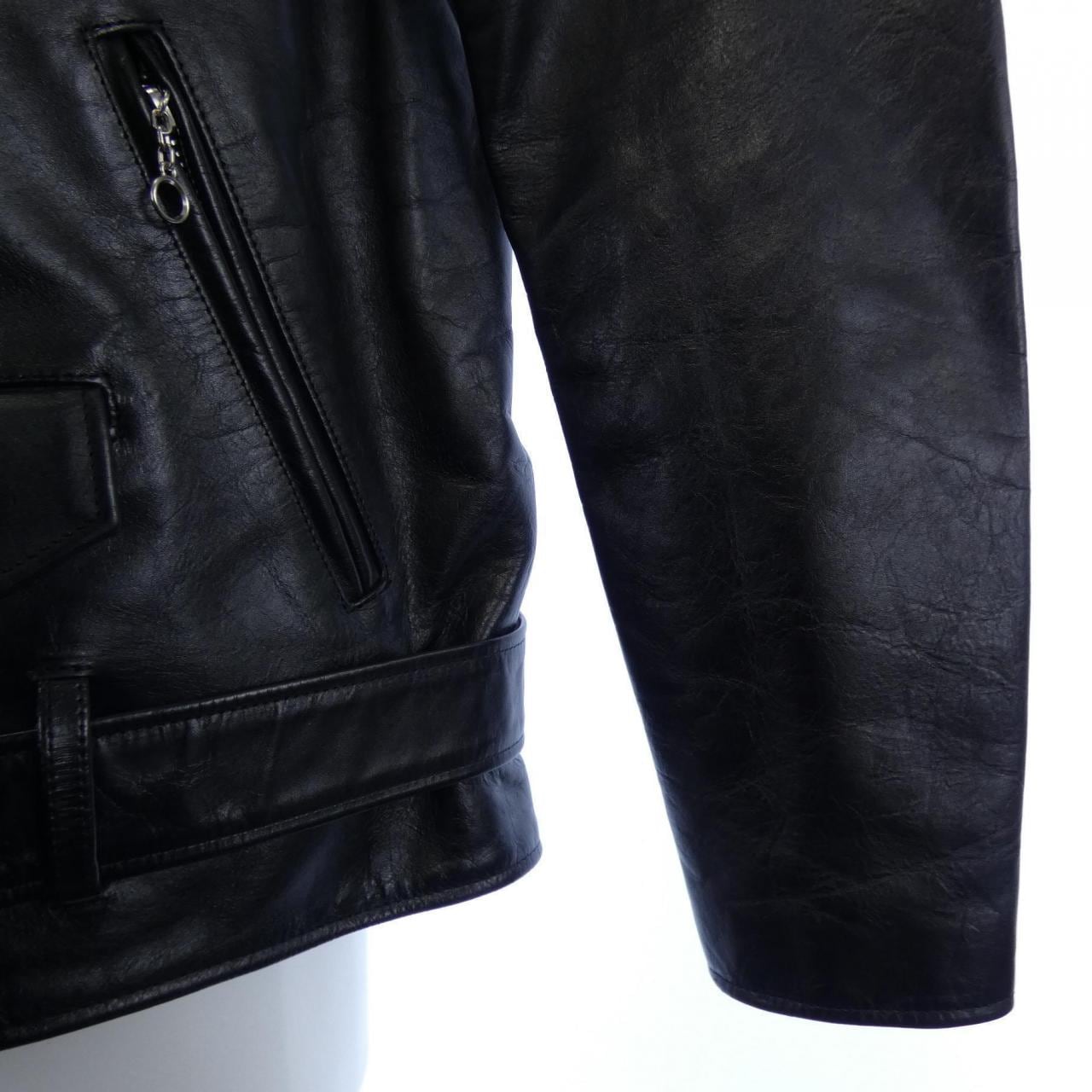 サカイ SACAI MADSAKI SCHOOT 22-02878M レザーライダースジャケット