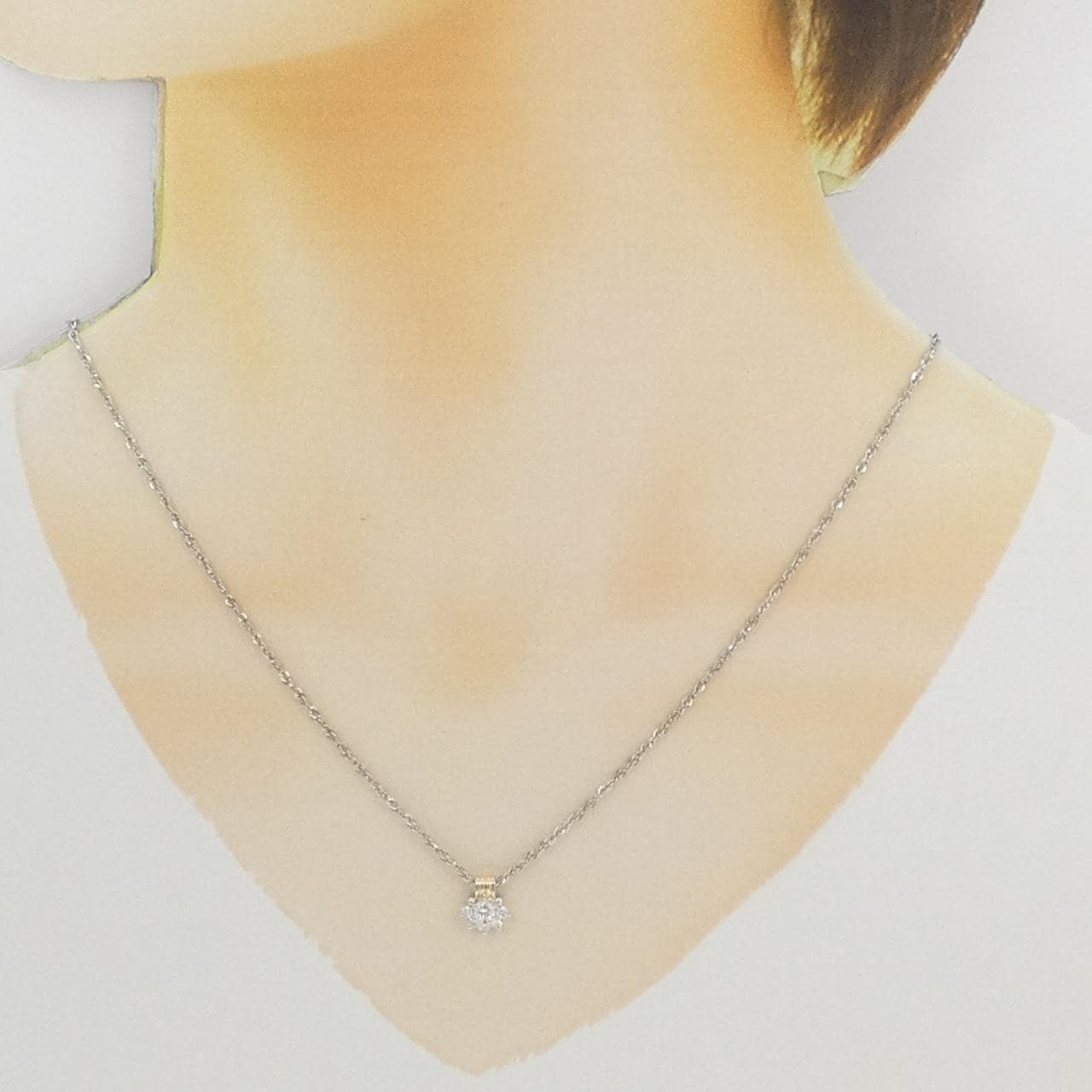 クレサンベール ダイヤモンド ネックレス 0.15CT