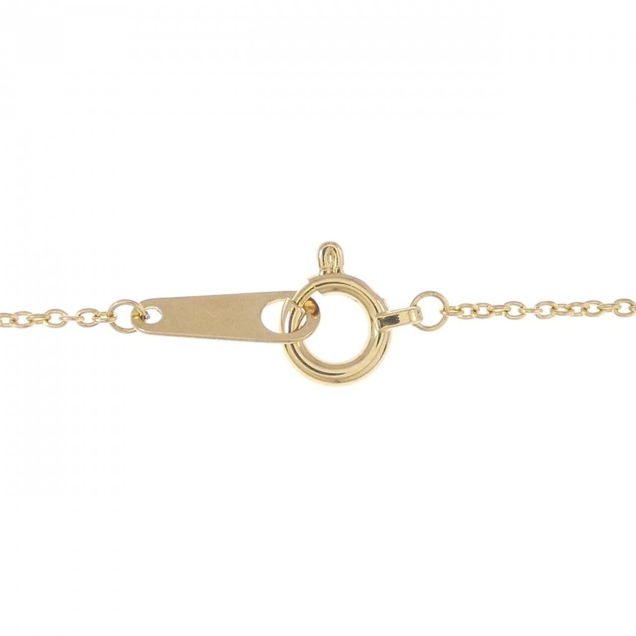 K18YG イニシャルA ダイヤモンド ネックレス 0.05CT