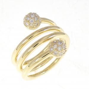 K18YG ダイヤモンド リング 0.37CT