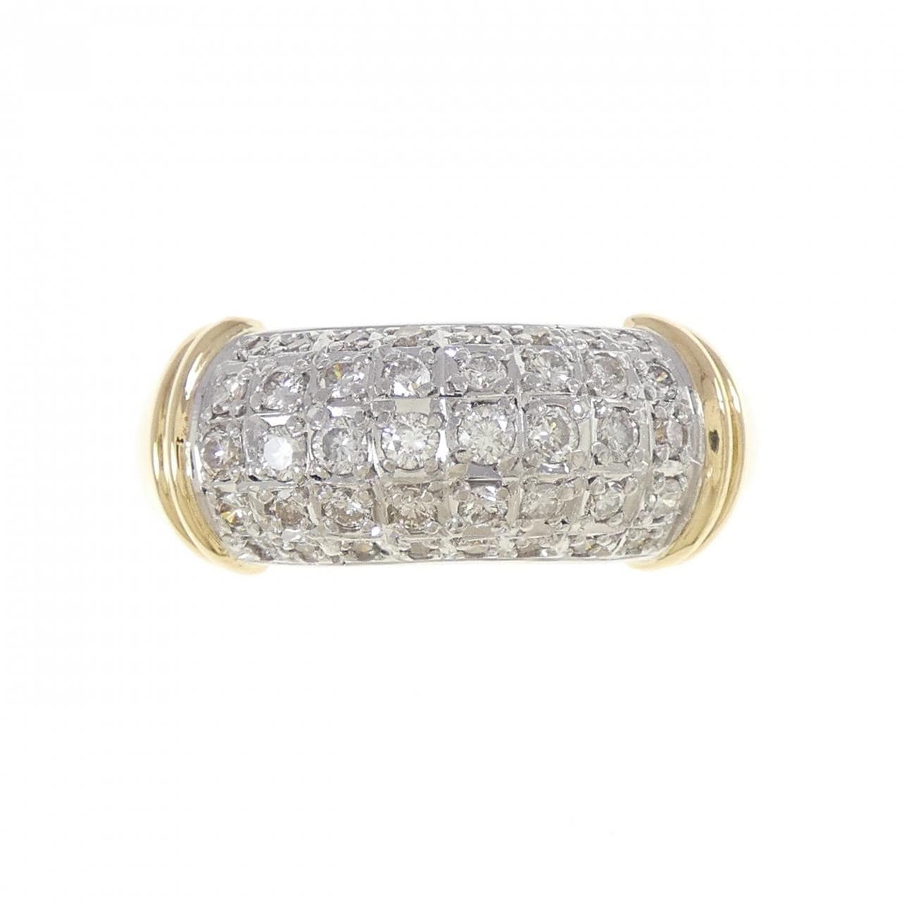 K18YG/PT900 ダイヤモンド リング 0.70CT