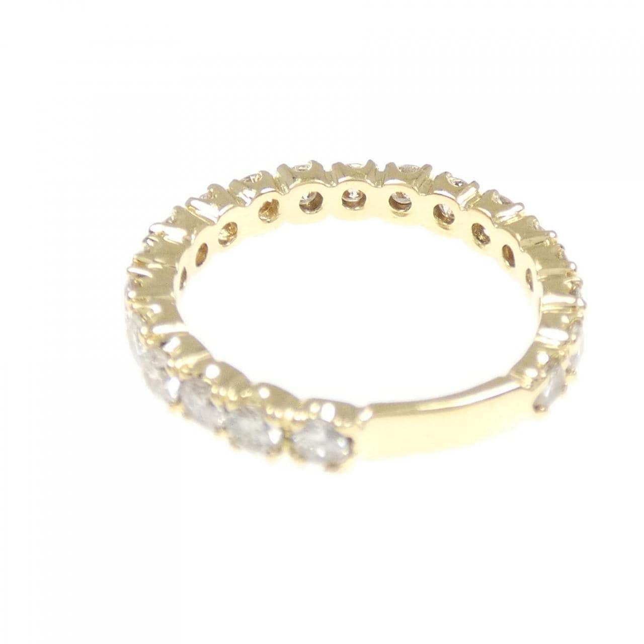 K18YG ハーフエタニティ ダイヤモンド リング 1.00CT