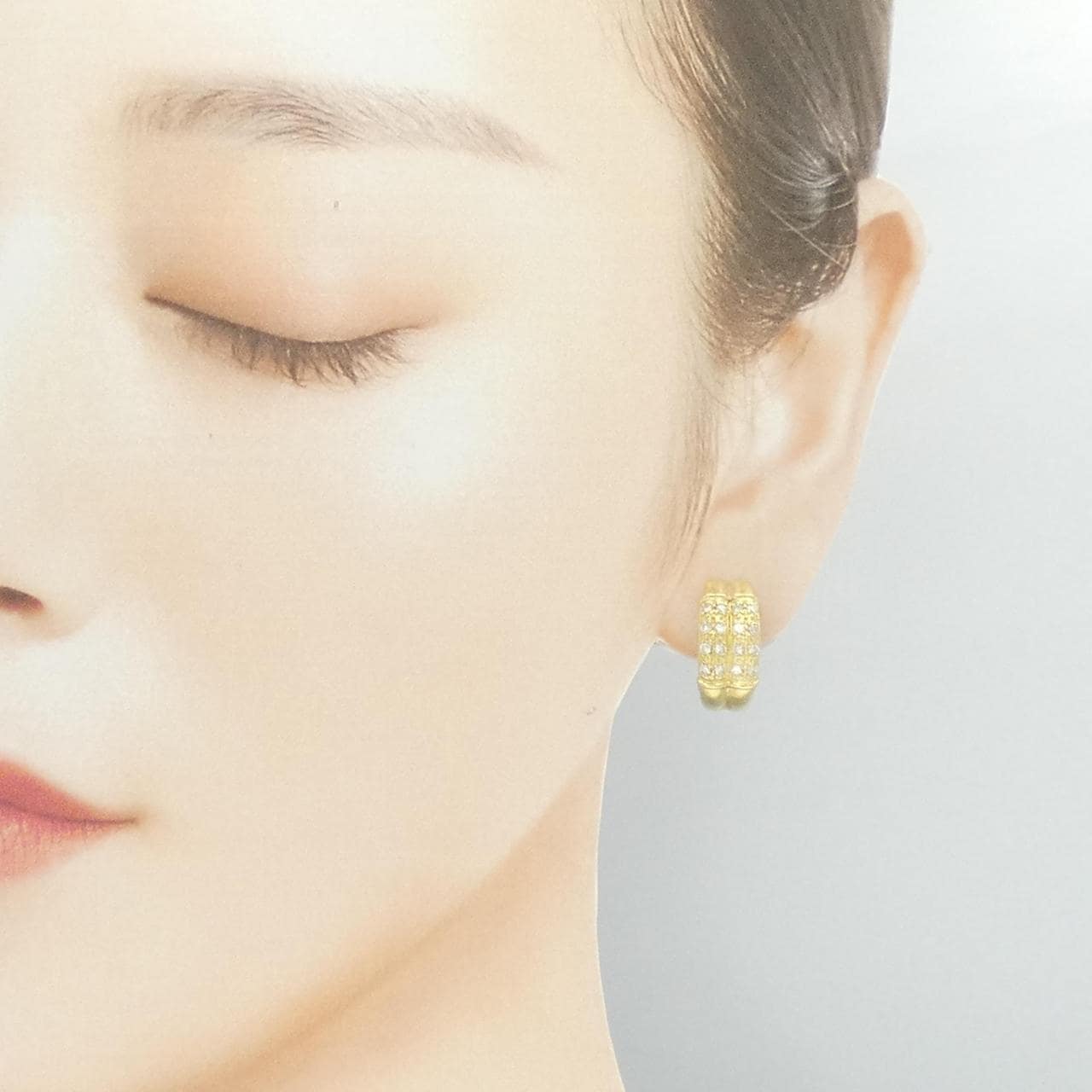 K18YG ダイヤモンド ピアス/イヤリング 0.52CT