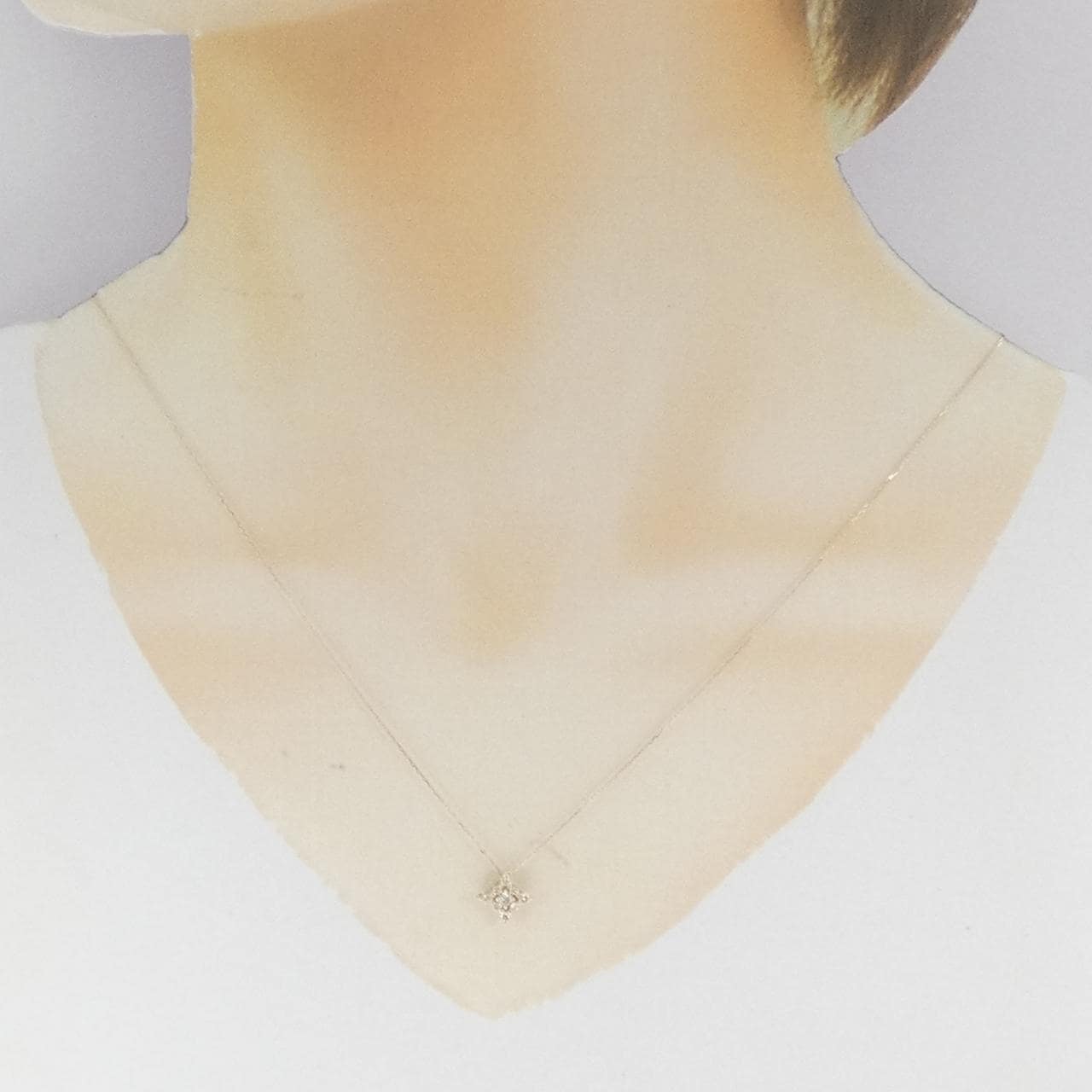 【新品】K10YG ダイヤモンド ネックレス 0.20CT